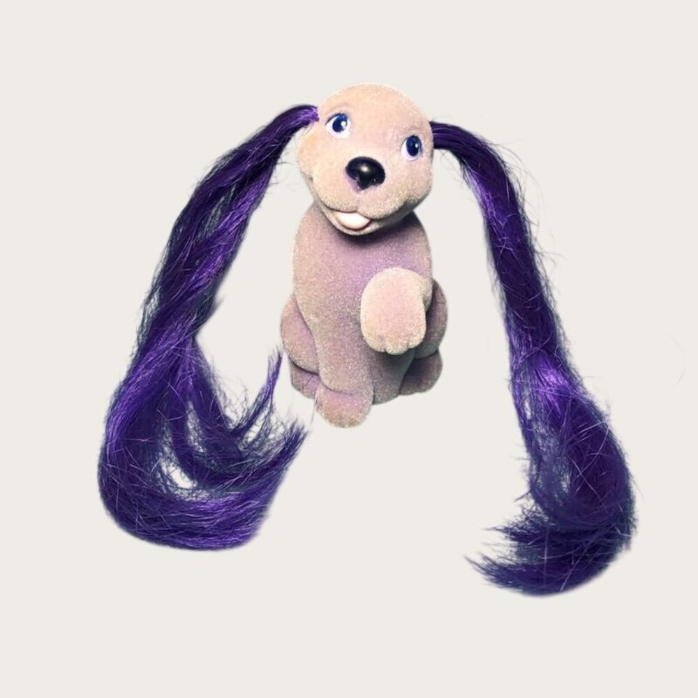 My Little Pony Lil Litters My Little Puppy Lady Labrador Purple Flocked 1990s